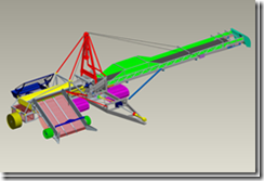 Model of Harvester in ProEngineer