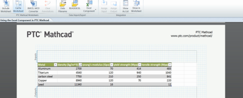 Excel Component